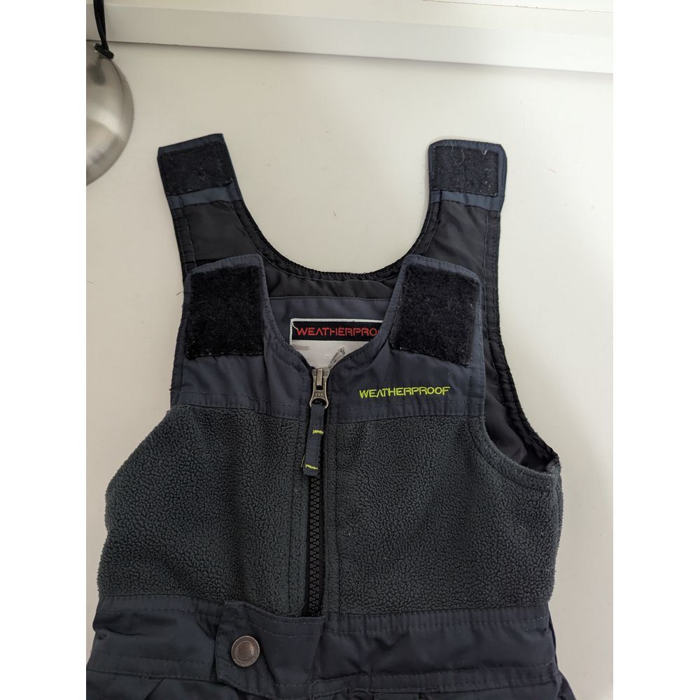 Weatherproof Kids Snow Bib Overalls Winter Ski Snowboard Fleece Lined 2T Pockets - Picture 5 of 10